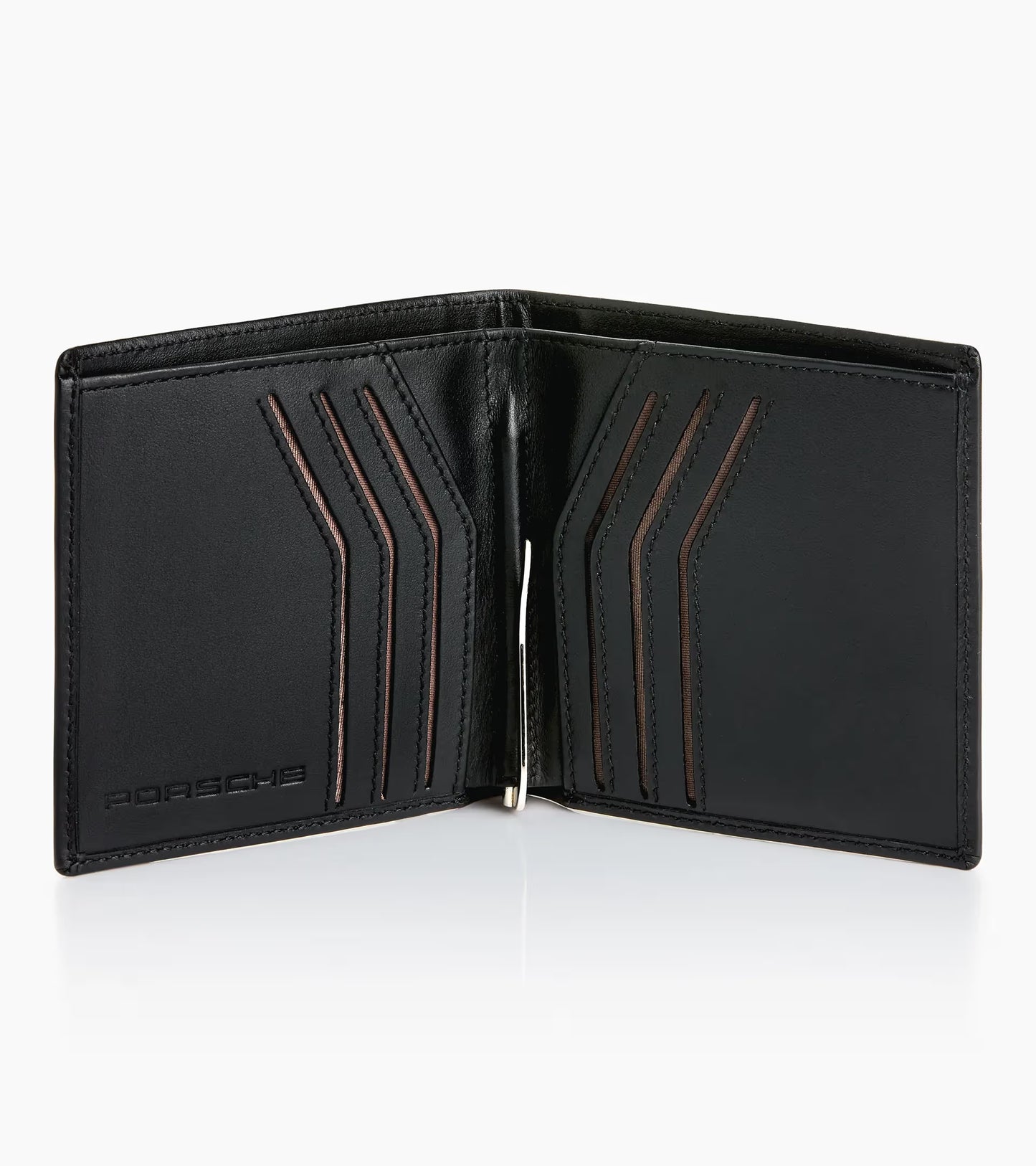 Tarjetero con pinza para billetes