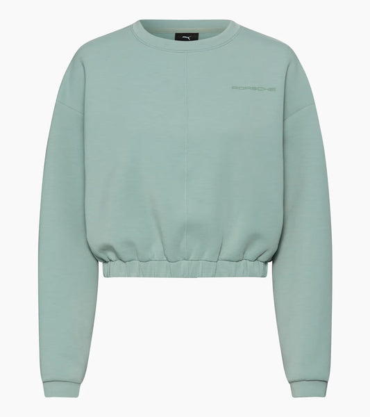 Sudadera de cuello redondo verde