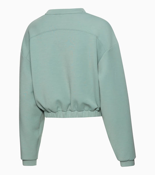 Sudadera de cuello redondo verde