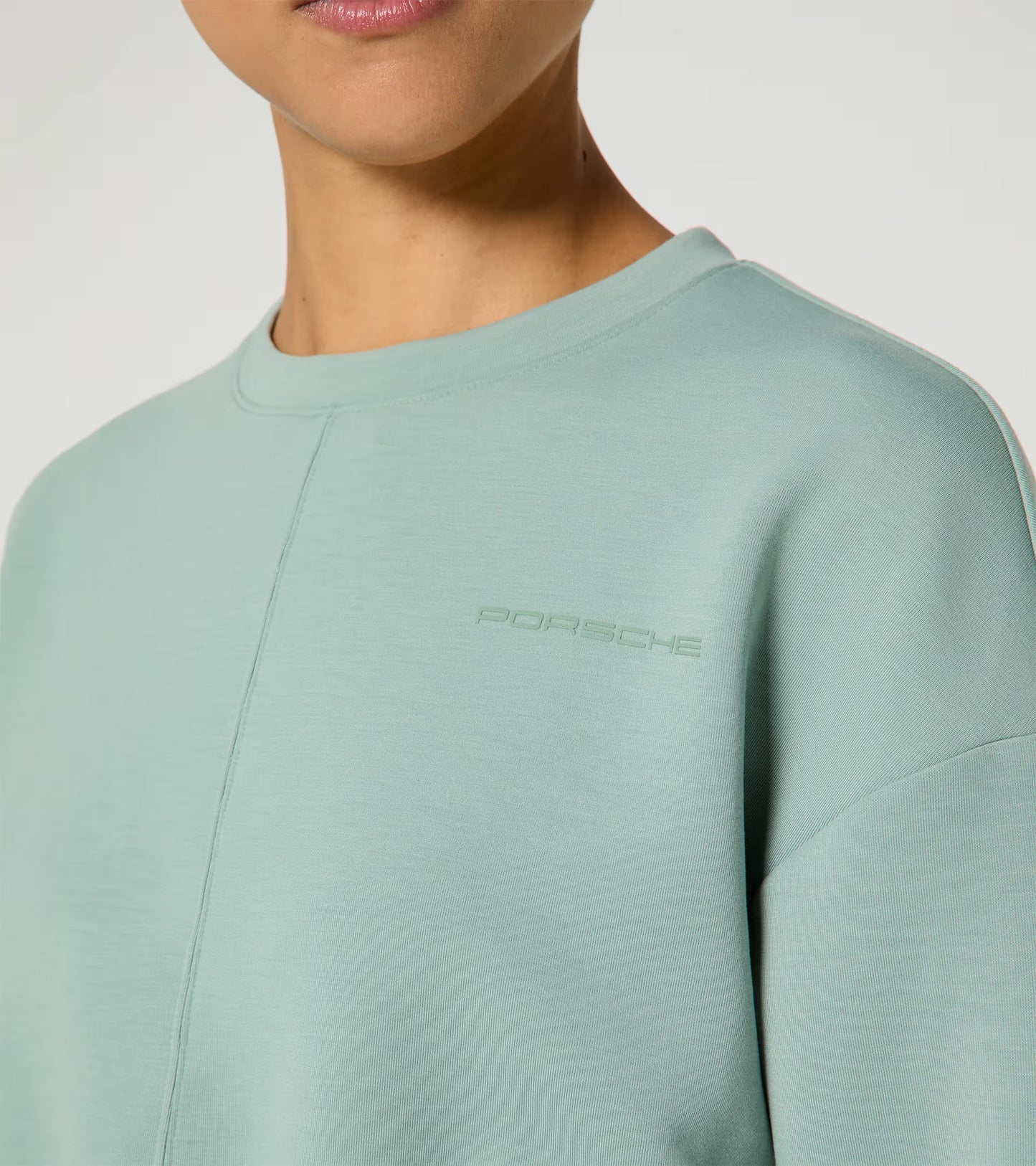Sudadera de cuello redondo verde